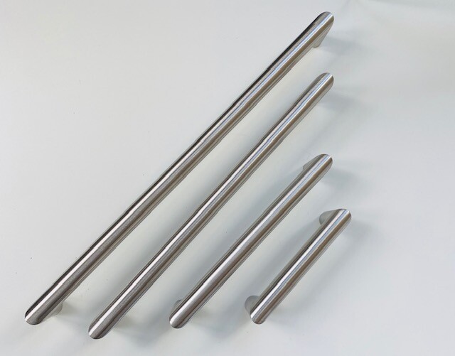 Modern Stainless Steel Bar Cabinet Handles Pulls Knobs Brushed Nickel