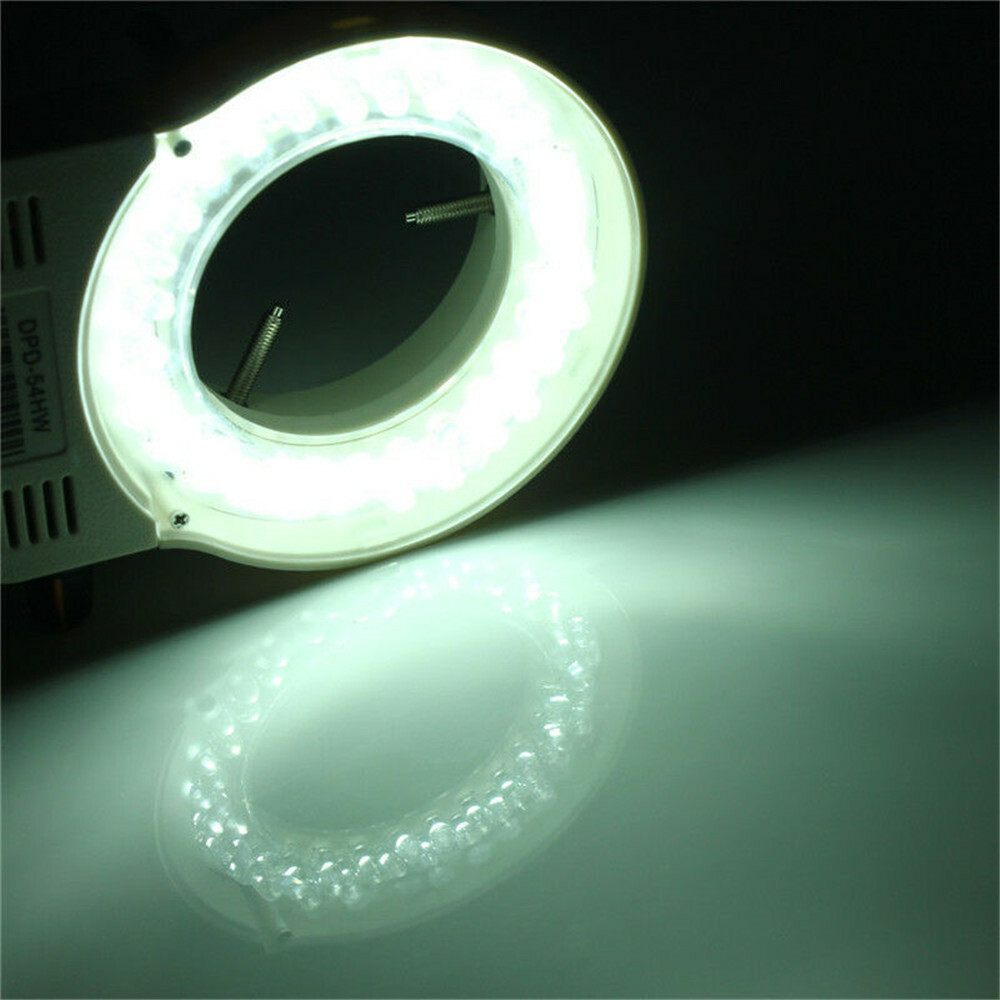 56 LED Adjustable Bright Ring Light illuminator Lamp For Stereo Zoom Microscope