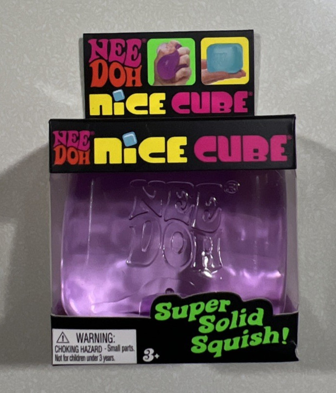 NEW 2026 Nee Doh Nice Cube - Super Solid Squish PURPLE