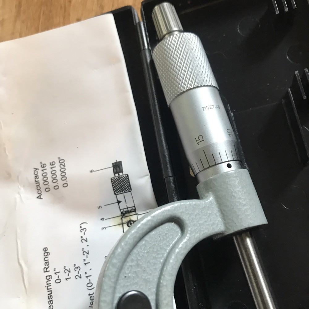 Mac Tools DMC100A Micrometer 0-1" in case with manual