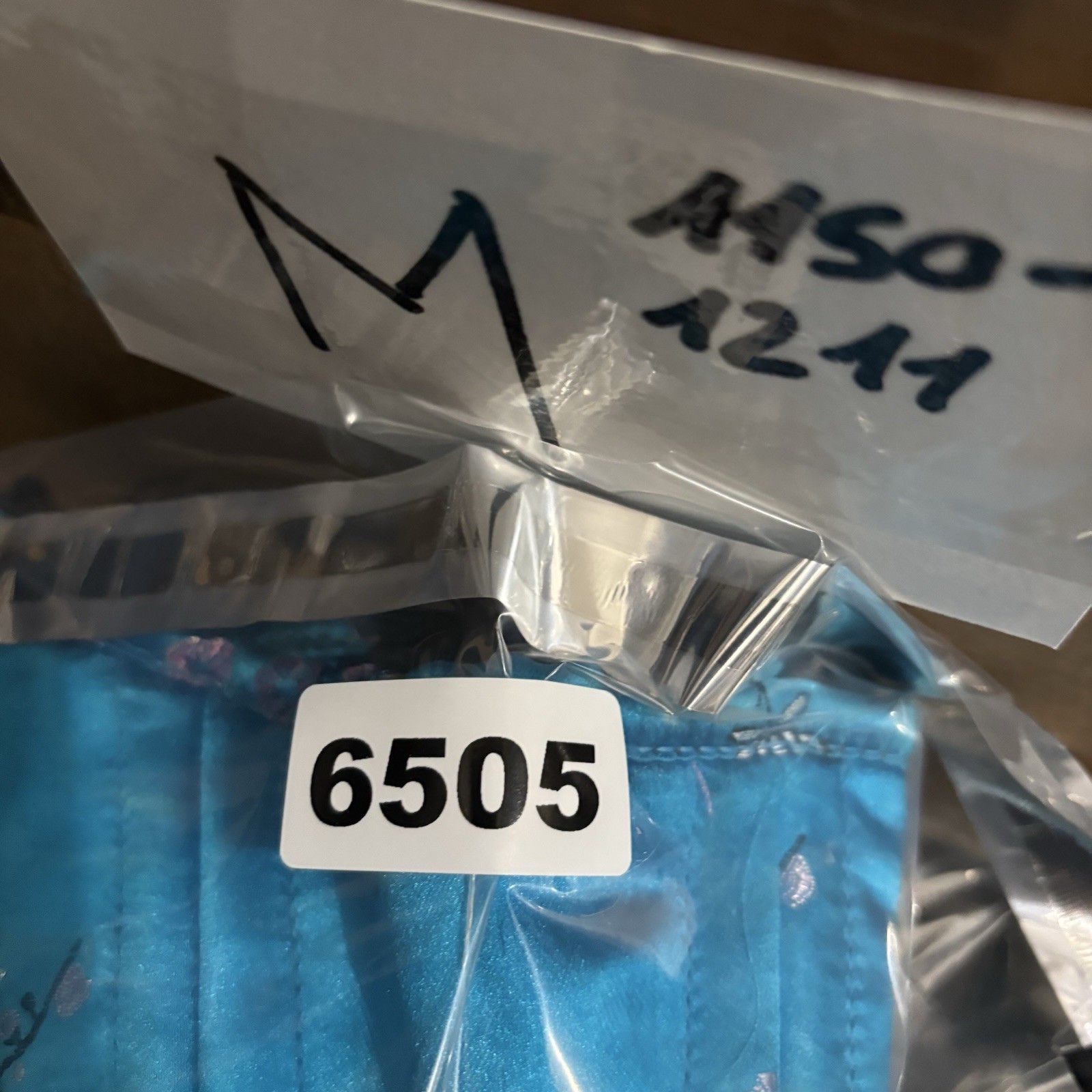 HourGlass Corsetry Corset Women's Small Satin Floral Aqua Blue Sexy Lingerie