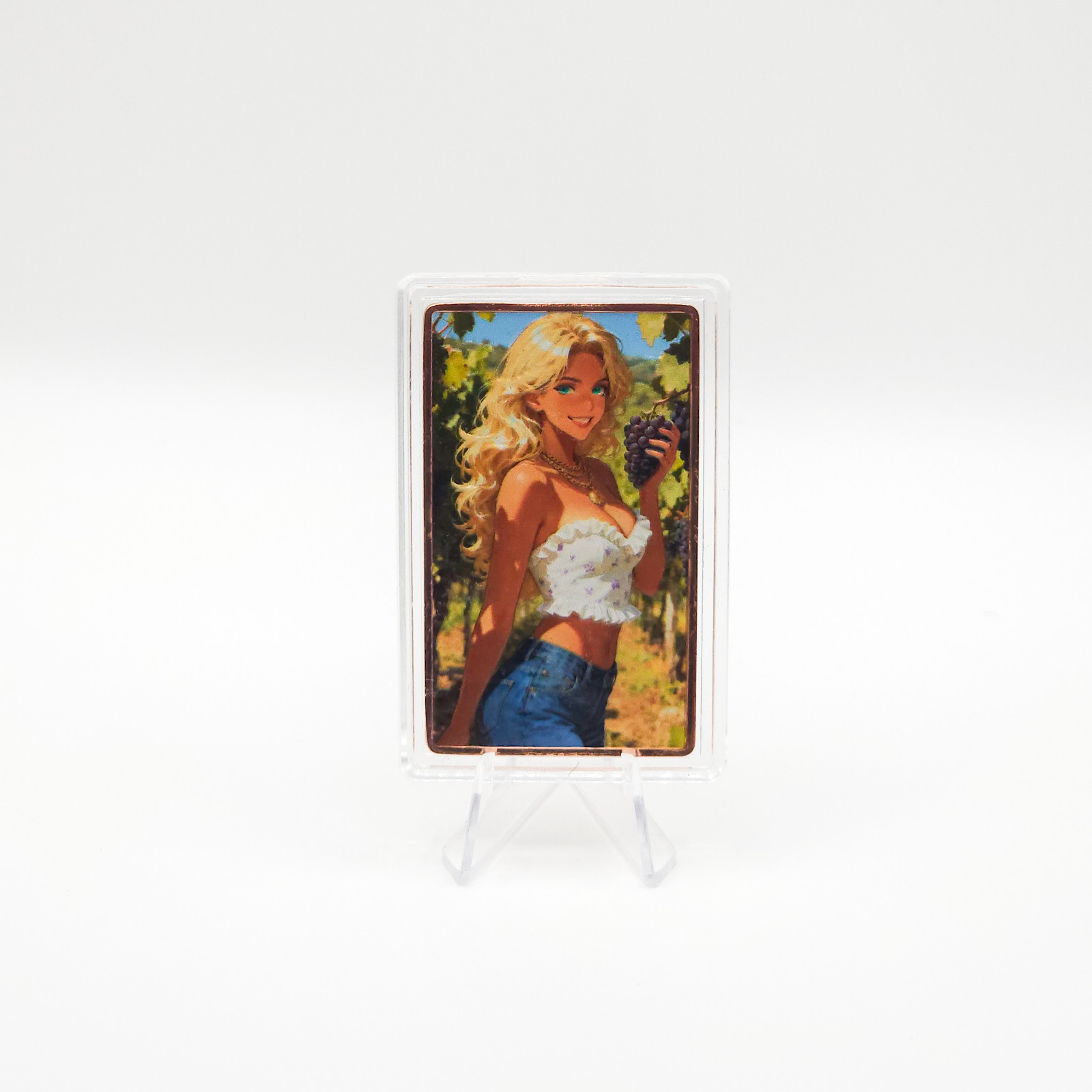 Vineyard Angel Pin Up Copper Art Bar 1 oz .999 Collectible Limited 50 VV