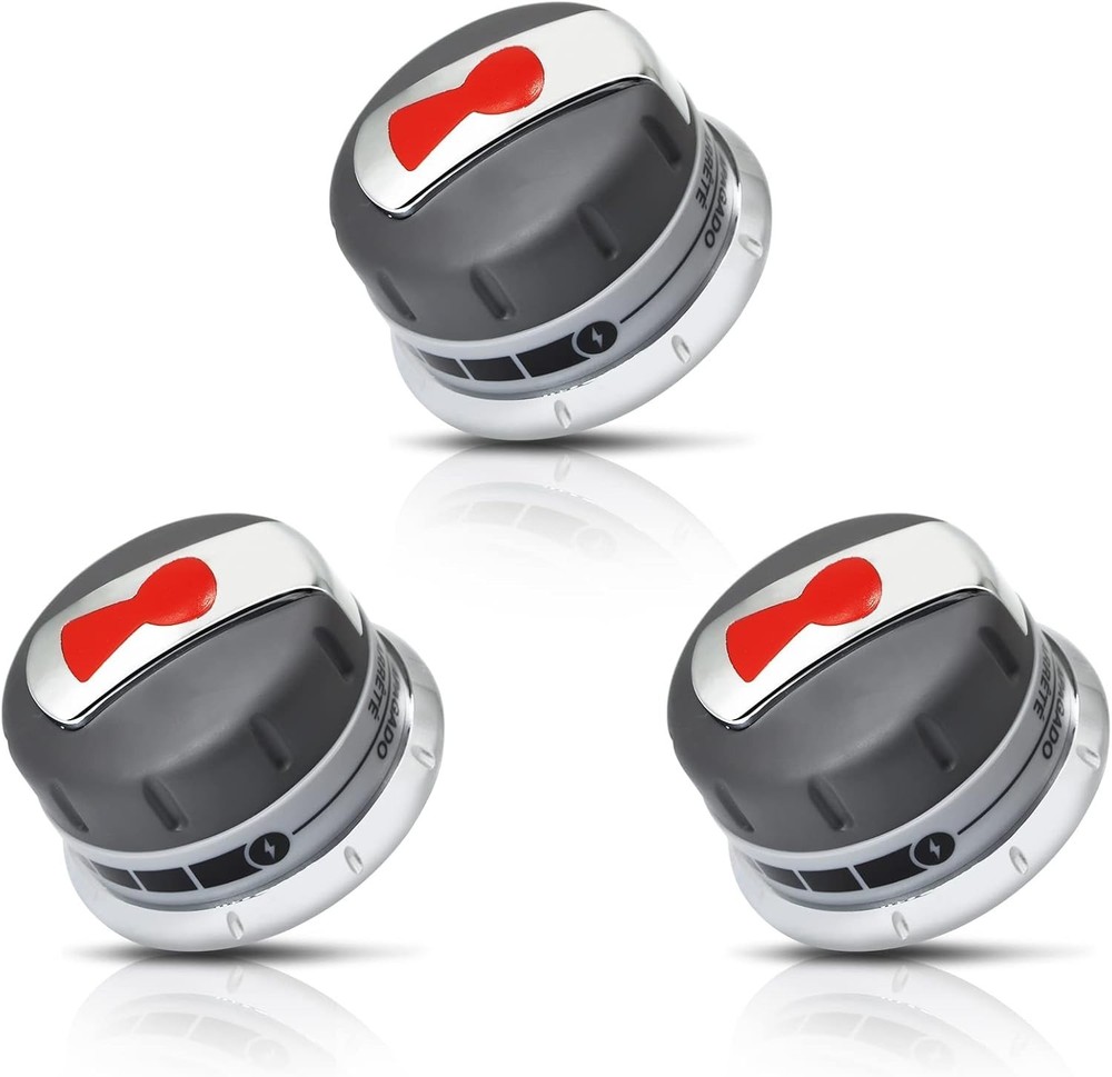 3PCS Gas Grill Burner Knobs Compatible with Weber Genesis 300 Series (2011-2016)