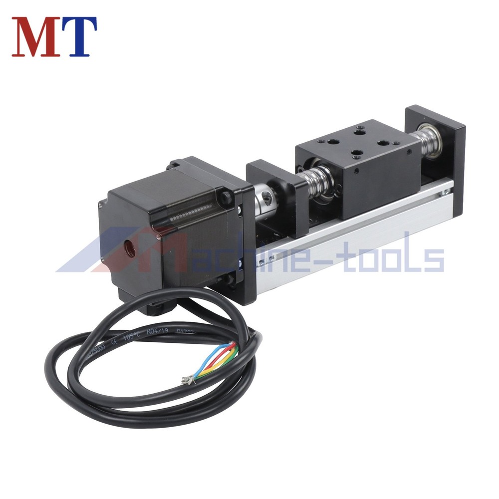 50MM MINI LINEAR GUIDE RAIL STAGE ACTUATOR SCREW MOTION W/NEMA23 STEPPER