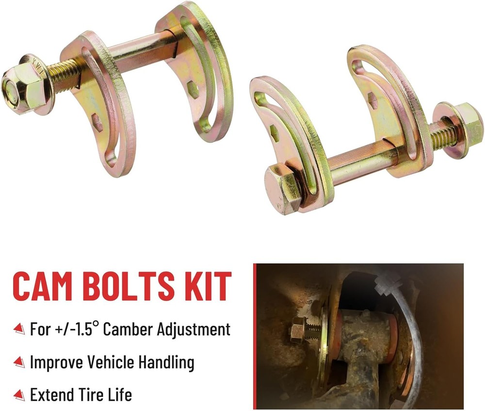 For 2001-2018 Chevy Silverado 1500 Front Alignment Camber Caster Cam Bolt Kit