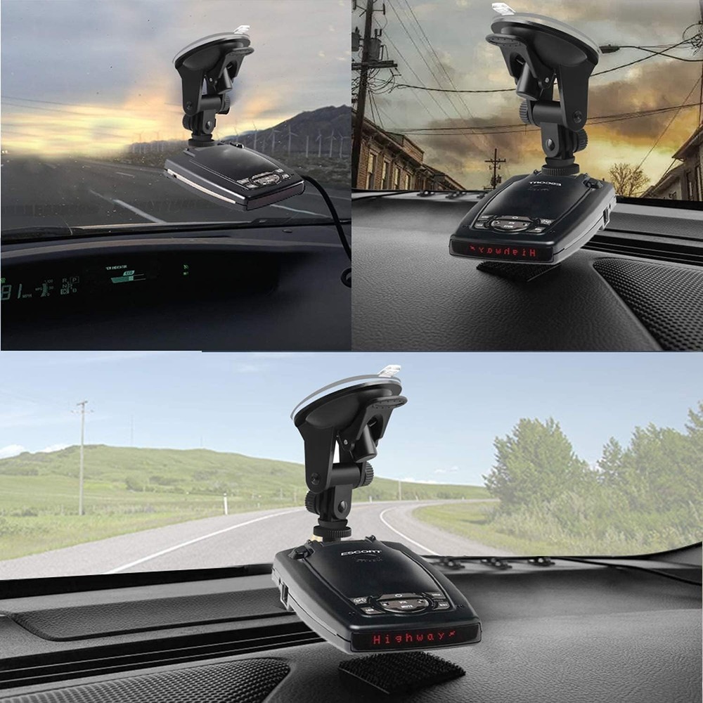 Suction Radar Detector Mount, Windshield & Dashboard Radar Holder Compatible wit