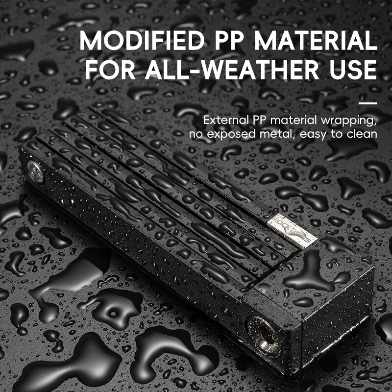 ROCKBROS Folding Bike Lock Heavy Duty Anti Theft Smart Secure Guard with Keys