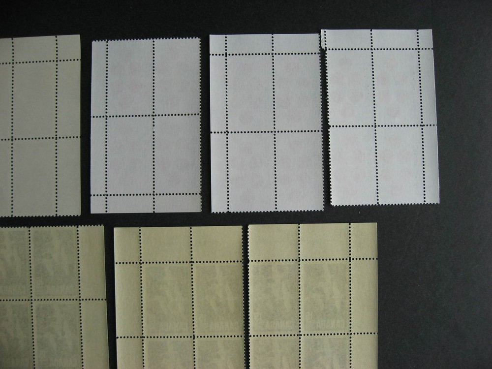 Canada 14 different better MNH 15c plate blocks, different positions count