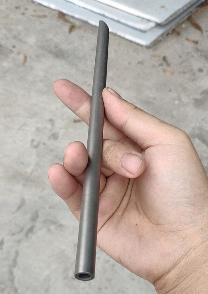 1pcs EDC TA1 Titanium Drinking Straw Ti sucker Tableware 18cm/20cm