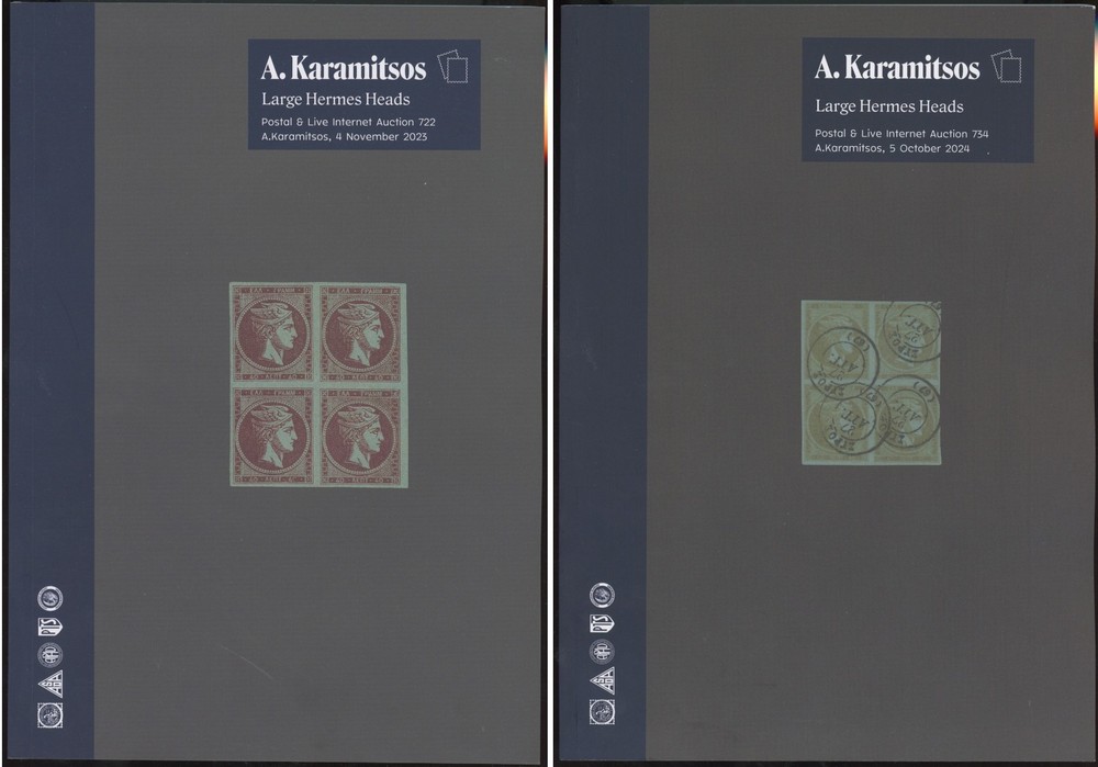 Greece Griechenland Large Hermes Heads Karamitsos Auction Catalogs 2024 2025