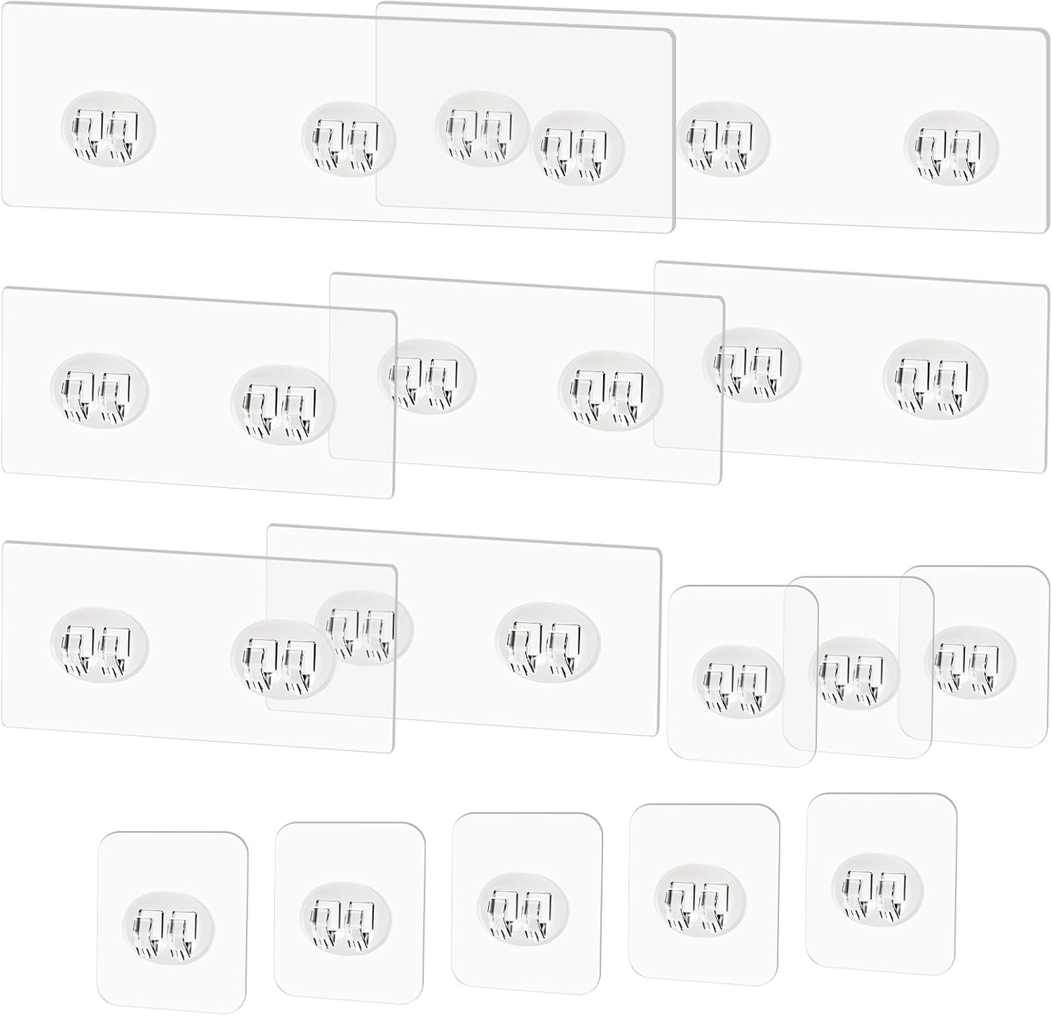 15 Pack Shower Caddy Adhesive Replacement Strong No Drill Hooks Bathroom Kitchen