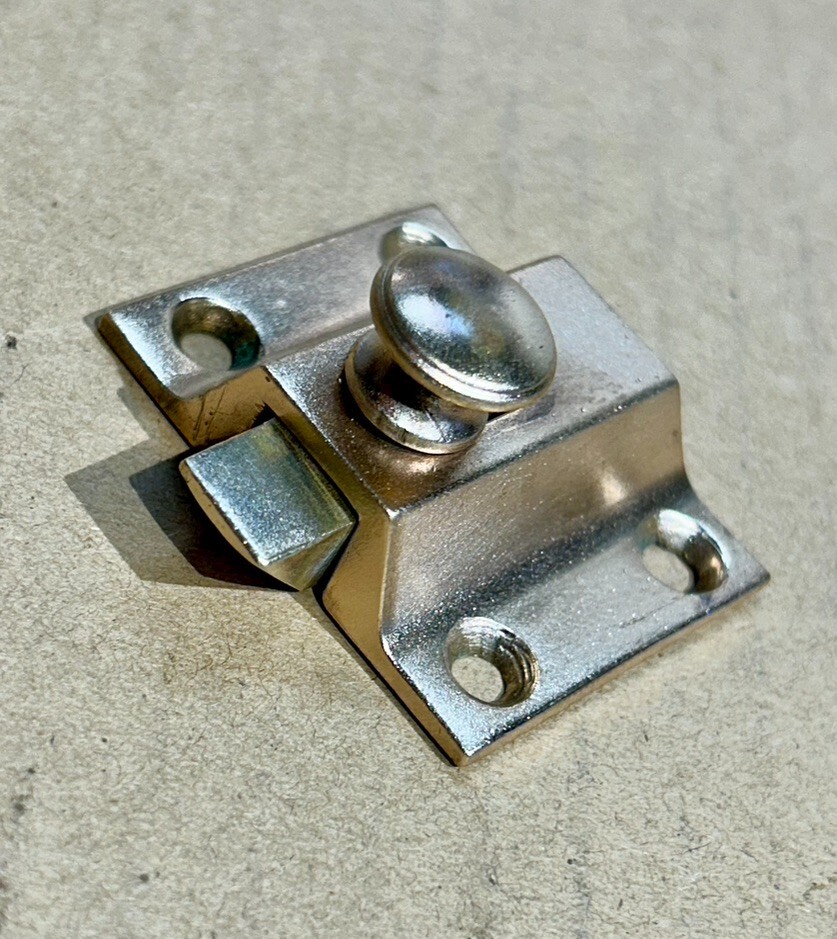 Antique Brass cabinet latch- missing catch