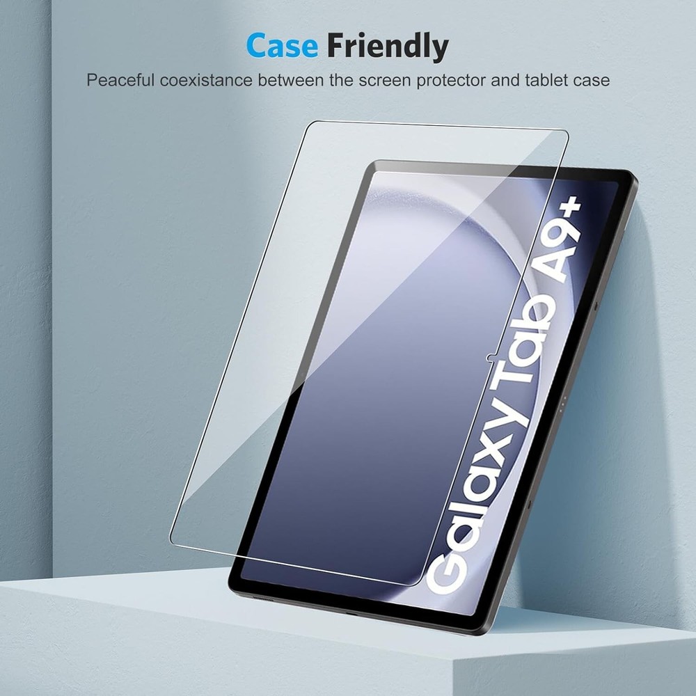 (2 Pack) For Galaxy Tab A9 Plus 11" Screen Protector Tempered Glass Screen Cover