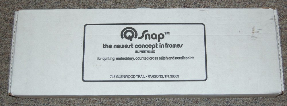 Q Snap PVC Quilting Frame Embroidery Needlepoint Floor Model Table Height