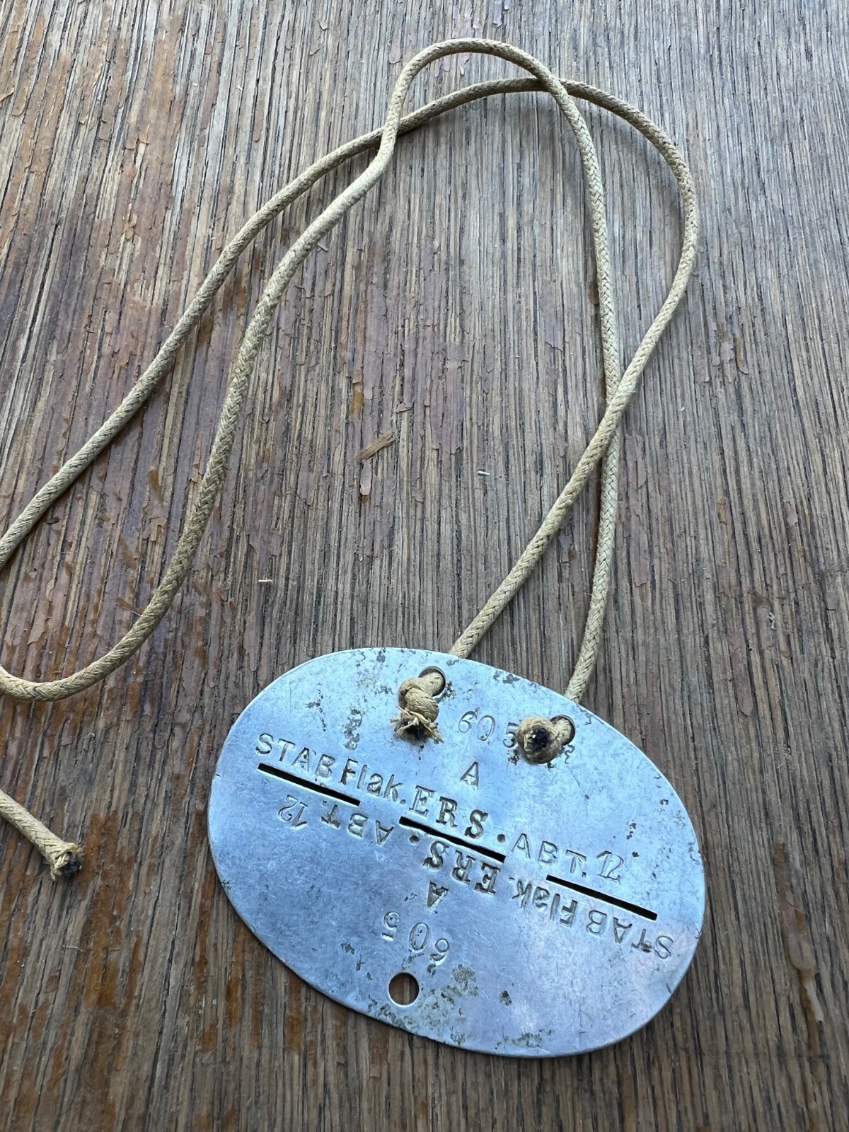 WW2 German Dog Tag cord / cord only / Braided cord style