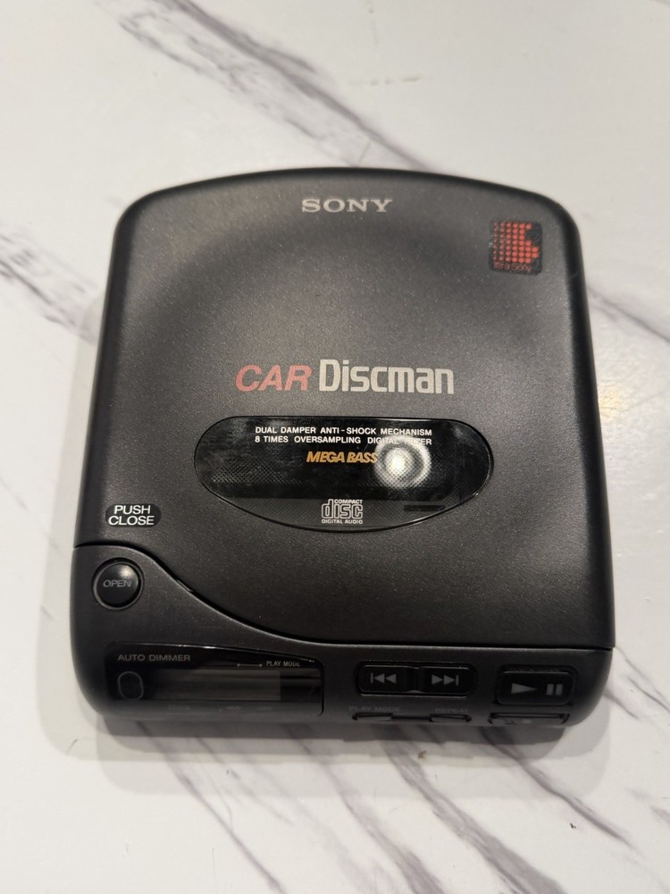 Sony Car DiscMan D-802K Portable CD Player- Tested Works