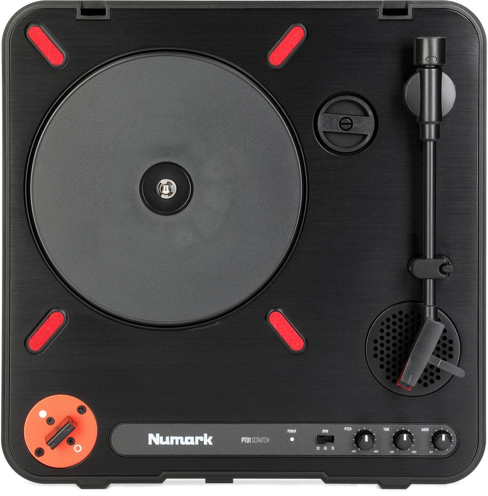 Numark PT01 Scratch Portable DJ Turntable (2-pack) Bundle