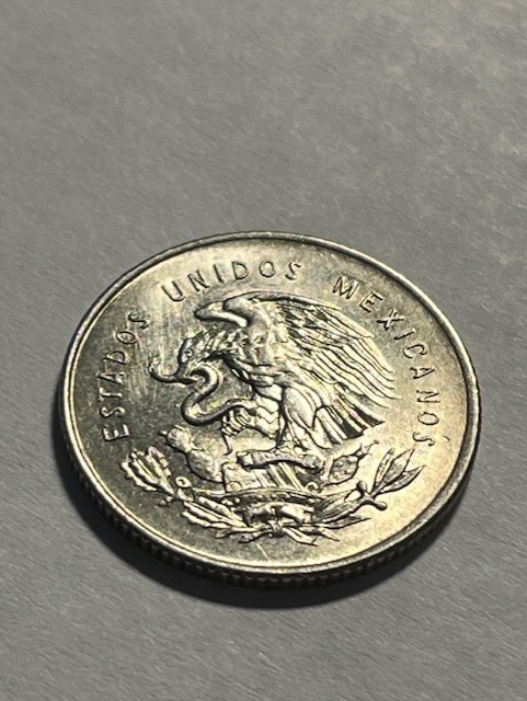 1950-Mo Mexico 25 Centavos/Billon/Luster/Unc++ #17944-2