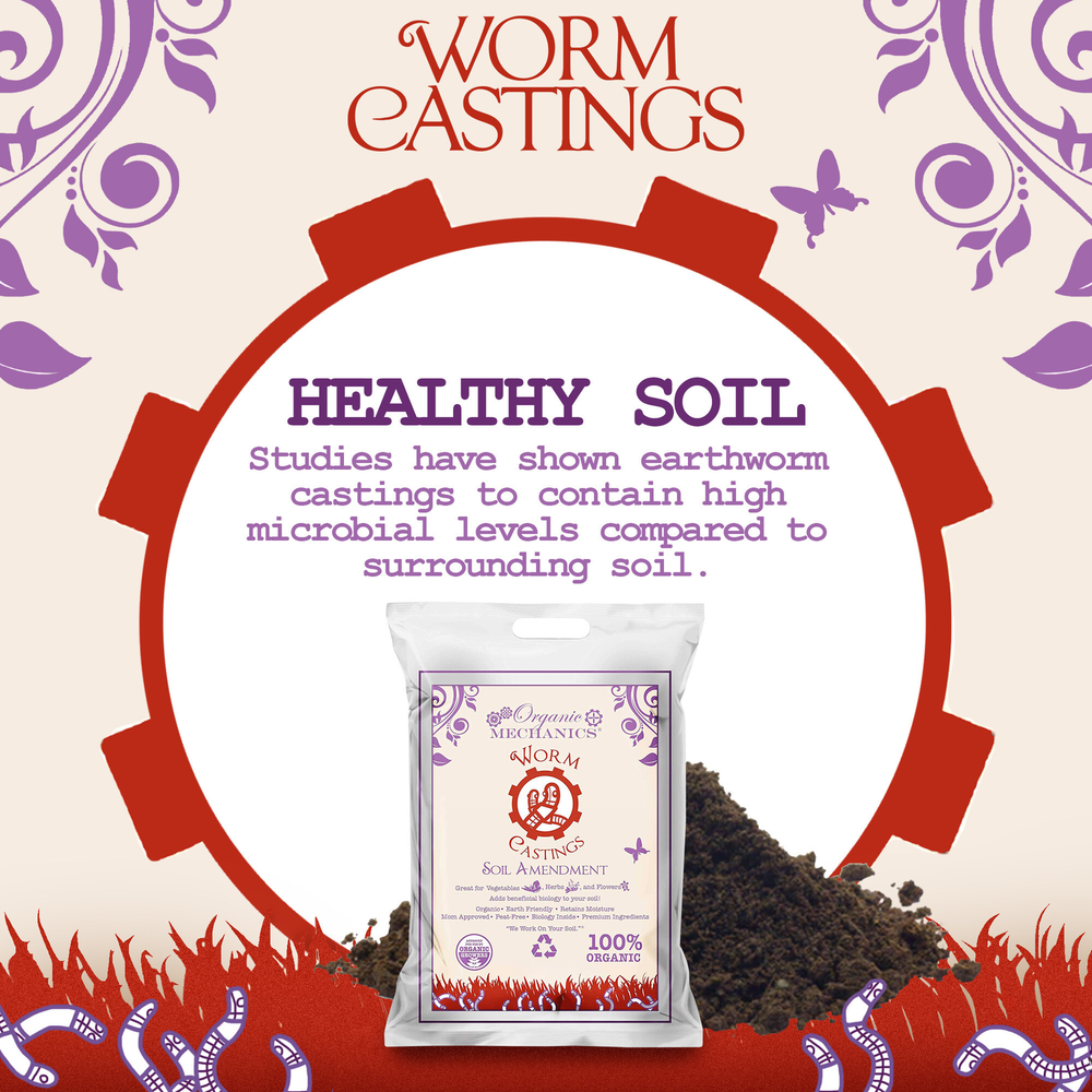 Organic Mechanics Worm Castings Soil Amendment, 1 Pound