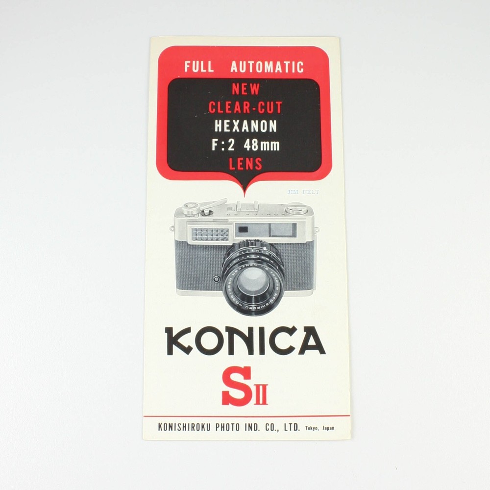 Konica SII - Camera Brochure Booklet  Vintage