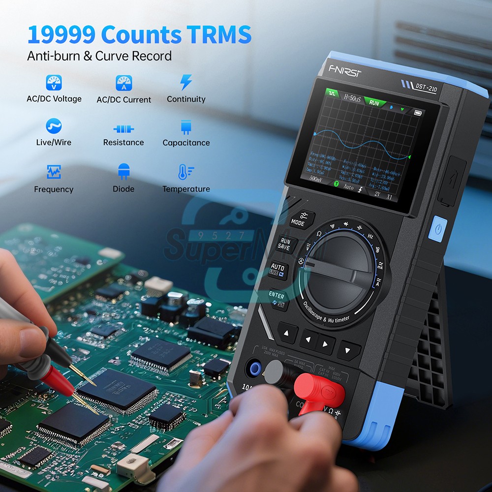 FNIRSI 2C23T 2C53T Digital Oscilloscope Multimeter Function Signal Generator