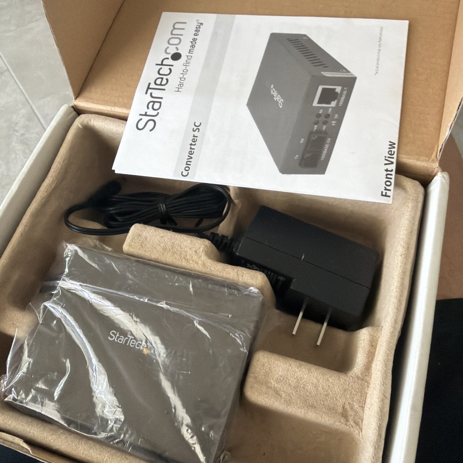 StarTech 1000 Mbps Gigabit Multi Mode Fiber Ethernet Media Converter SC 550m