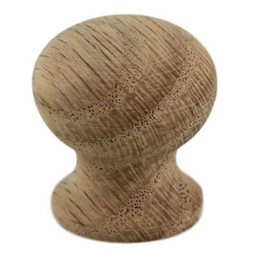 1" Face-grain Solid Oak Knob Unfinished