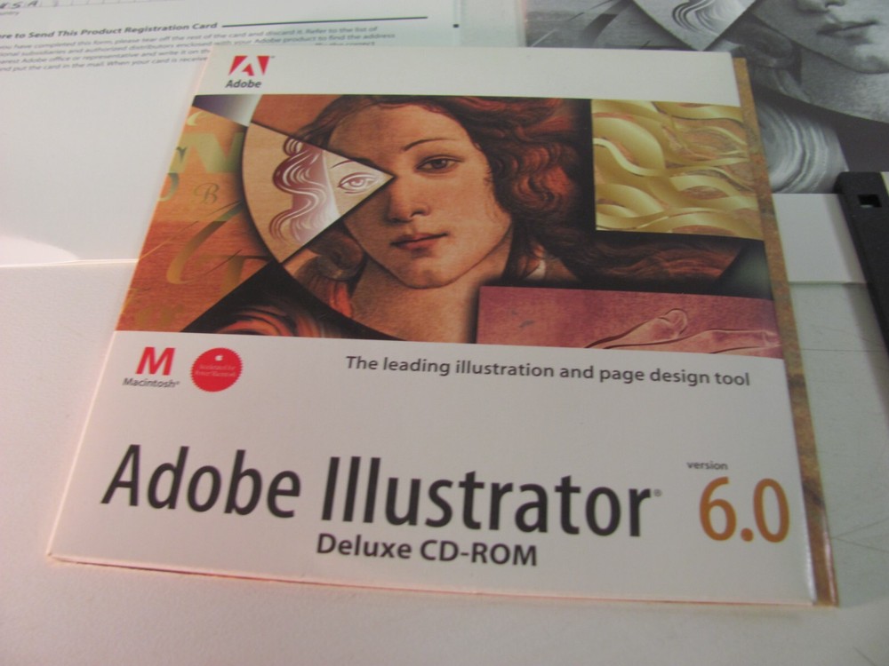 Adobe Illustrator 6.0 Macintosh Mac Manuals and Software - CDs & Floppy Discs