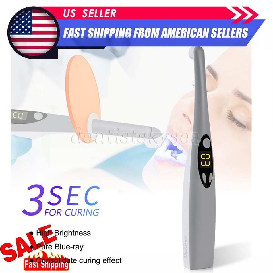 Dental Wireless Led Curing Light 3 Second iLED Cure Lamp for Woodpecker DTE GET
