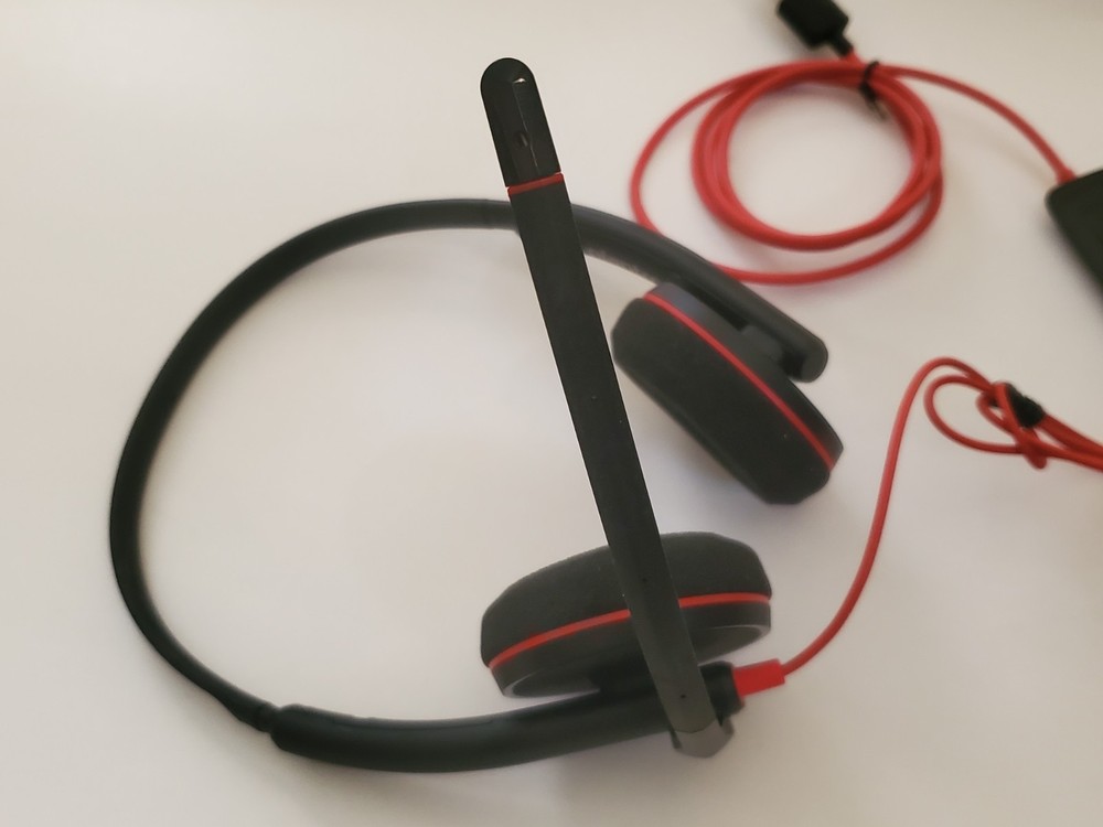 Plantronics Blackwire C3220 Stereo USB C Headset Black Headset Wired, Working