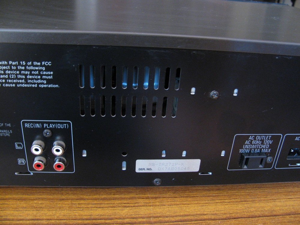 Technics RS-TR272 Dual Deck Cassette Recorder Great Working Condition No Remote