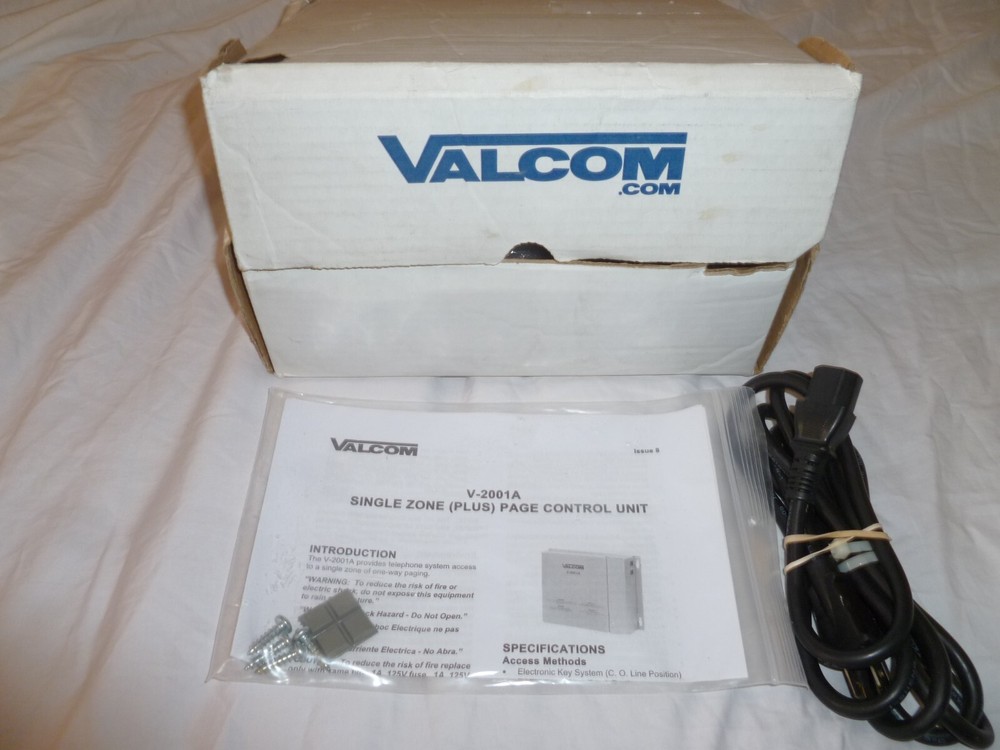 VALCOM V-2001A PAGE CONTROL UNIT