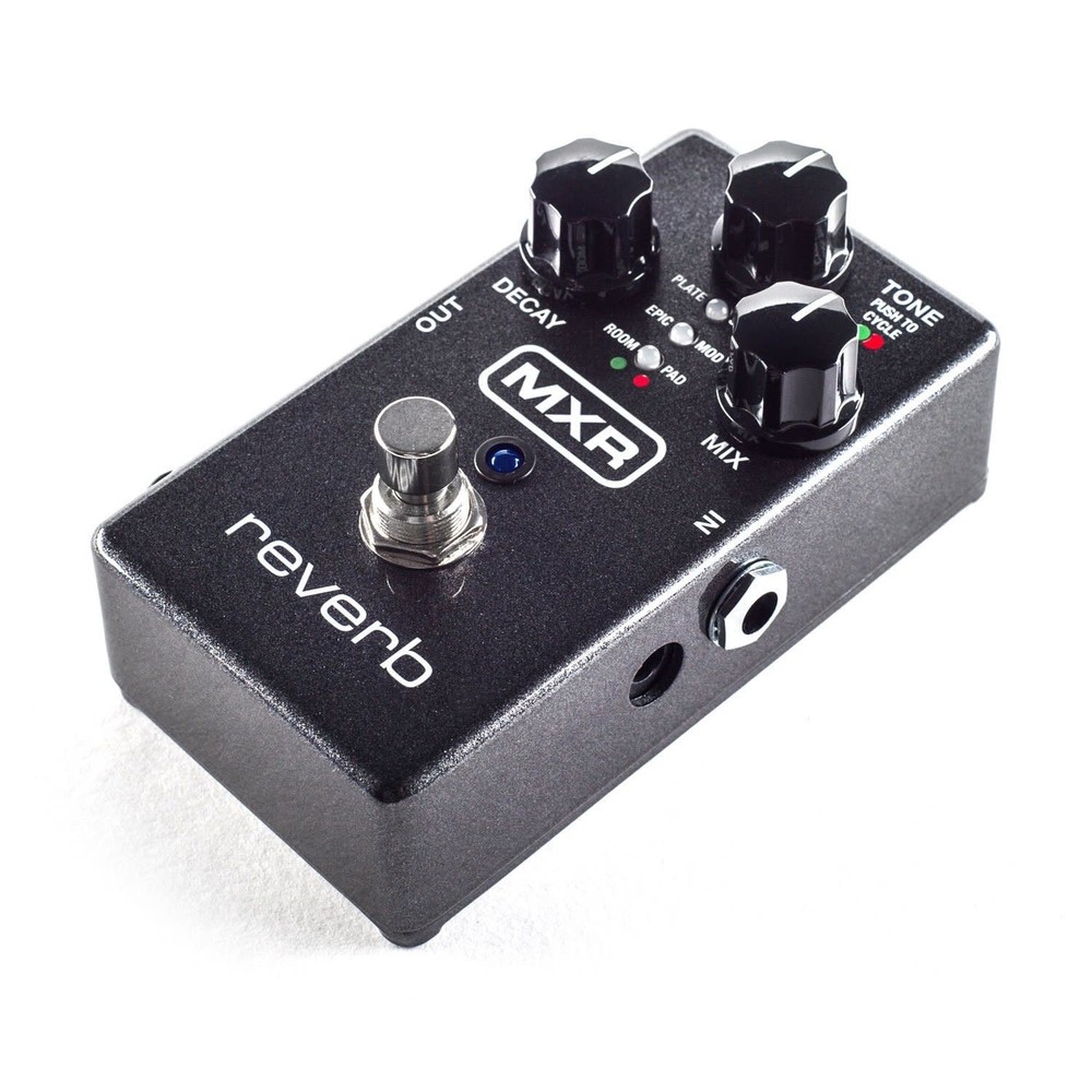 MXR M300 Reverb Pedal w/ 2 Patch Cables