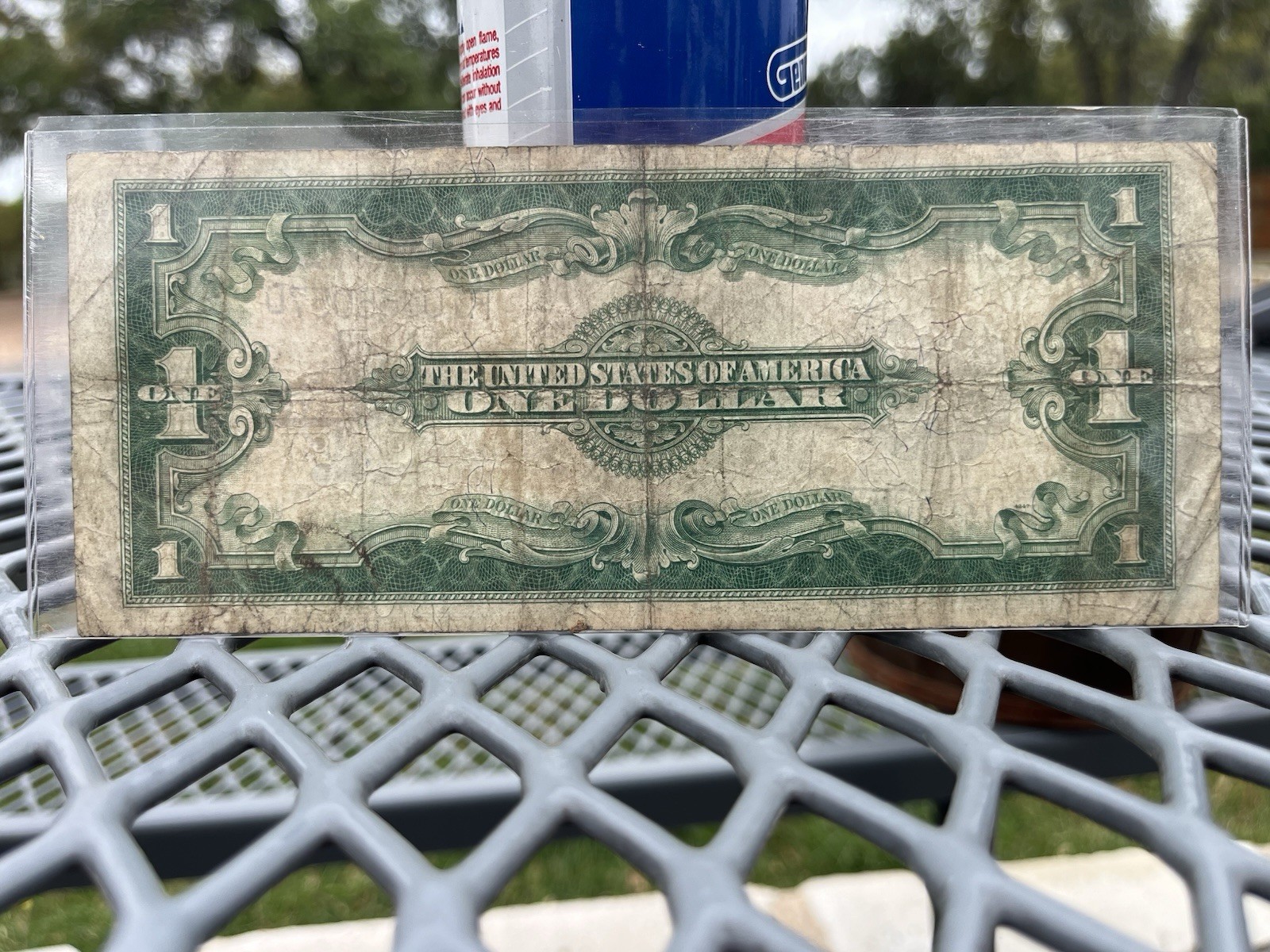 1923 $1 ONE DOLLAR “HORSE BLANKET” SILVER CERTIFICATE LARGE SIZE NOTE Blue Seal