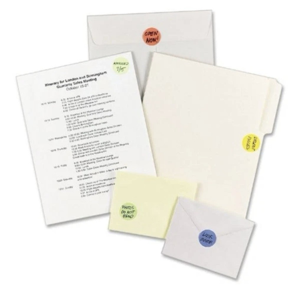 Avery 05466 Round Color Coding Label - 0.75" Diameter 4 Pack Free Shipping