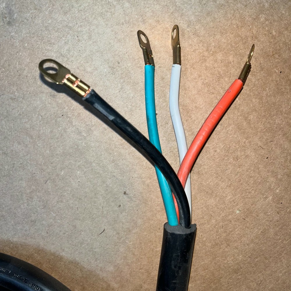 Electric Range 4-Wire Cord Power Plug, 220V/240V
