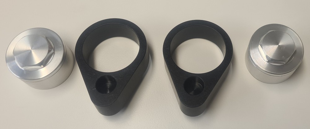 Black VTR 1000 Firestorm bar risers