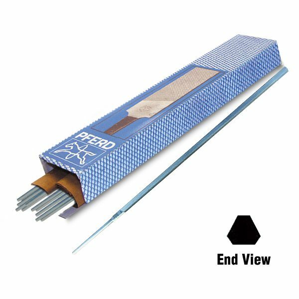 PFERD Three Square (3 Corner) Chisel Bit Chainsaw Files (12-Pack) 17081