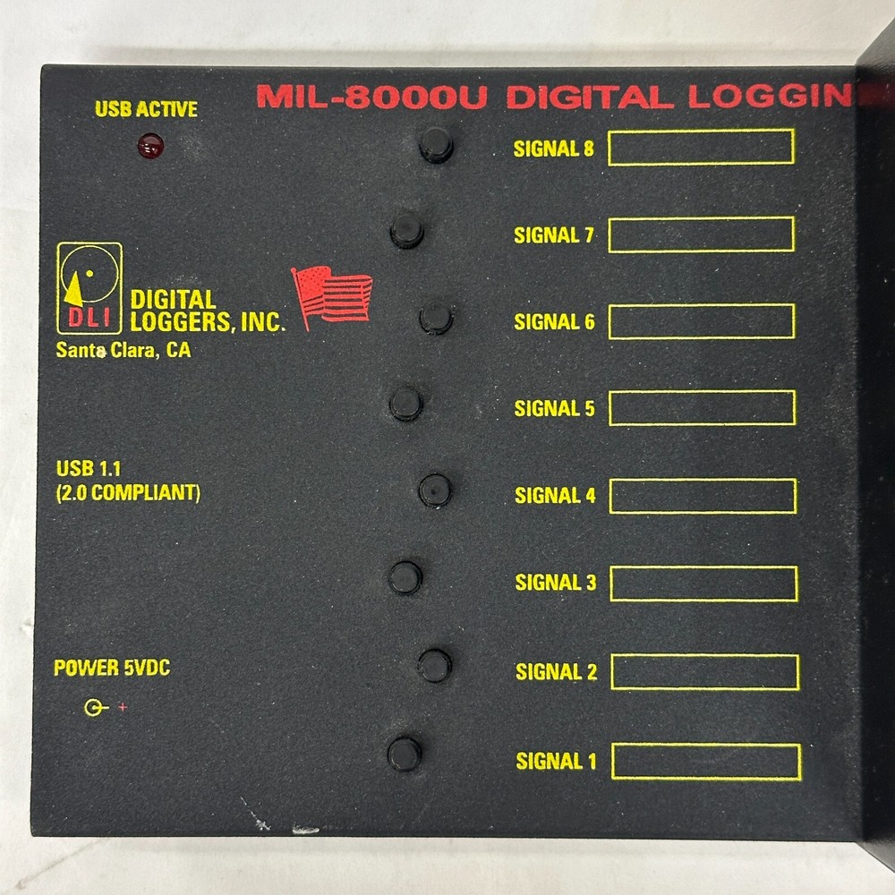 Digital Loggers MIL-8000U Digital 8-CH Audio Logger with XLR Audio Input Module