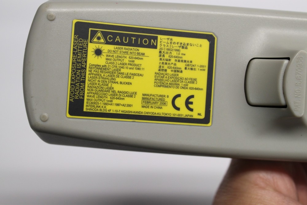 Genuine Interlink Electronics JQA JQA003 Projector Remote Control with Laser