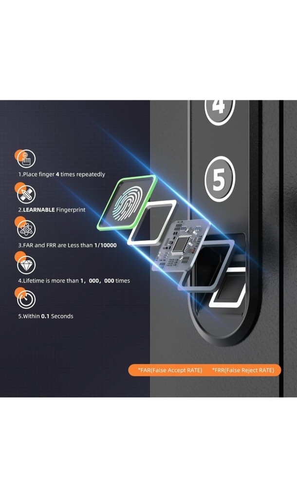 Xdeer Security Flat Wall Safe