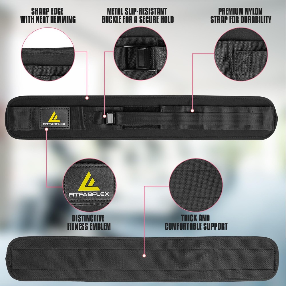 FITFABFLEX Exercise Hip Thrust Belt for Weights, Glute Workout Equipment, Adj...