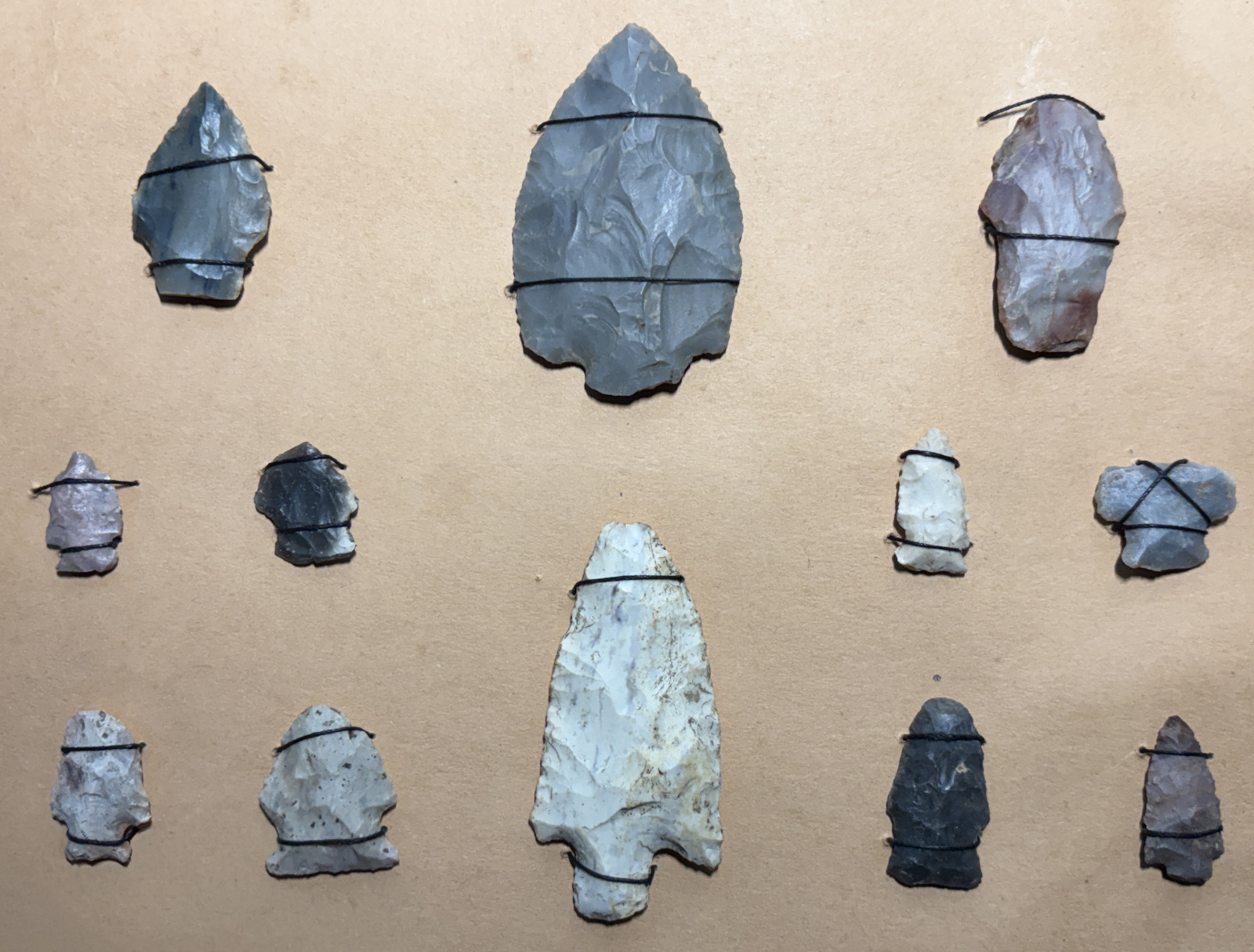 Lot of 12 Indian Artifacts collected from Ohio