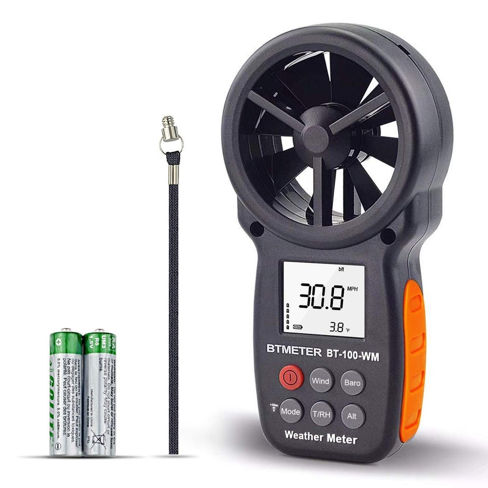 BTMETER Digital Anemometer Barometer Handheld, for Wind BT-100WM