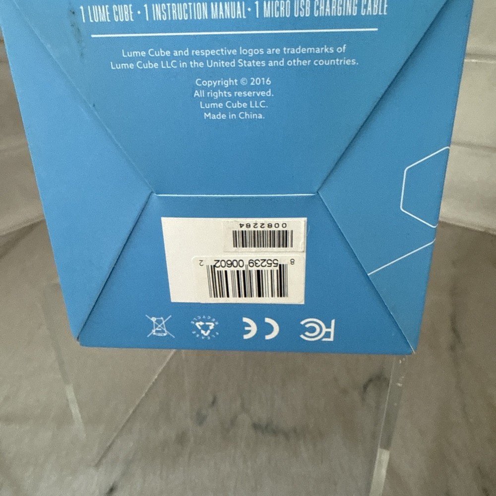 NIB Lume Cube Portable App-Controlled Waterproof LED Cube Light