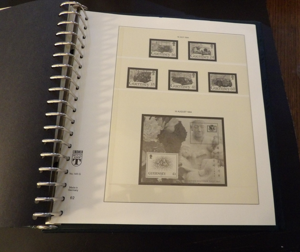 GUERNSEY LINDNER STAMP ALBUM 1969-1994 HINGELESS SEE DESCRIPTION