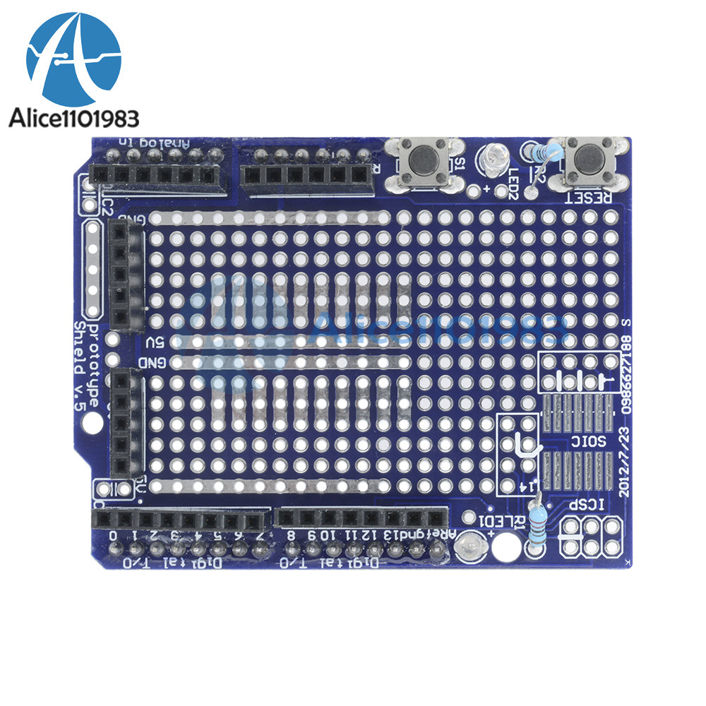 Atmega328P R3 Arduino Prototype Shield ProtoShield + Mini Breadboard