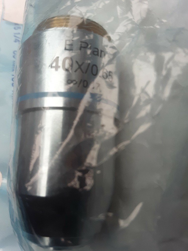 E Plan 40x /0.65 Microscope Objective Lens (Spring) Plan40 by AmScope