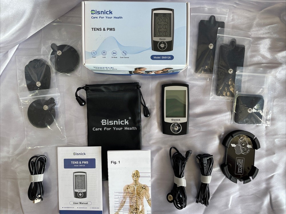Bisnick TENS Unit Muscle Stimulator Machine for Back, Neck, Sciatica, Nerve...