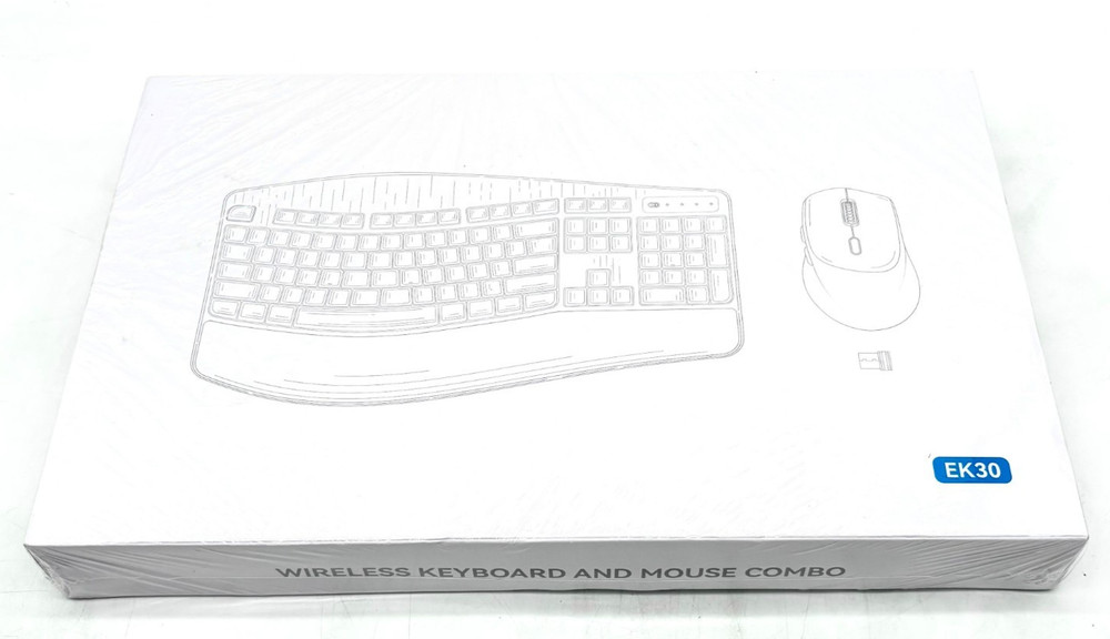 Wireless Keyboard And Mouse Combo For Windows & Mac Model EK30 - Grey